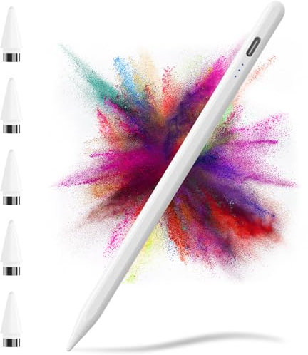 TQQ Lapiz para Tablet Android, 2.0 Lapiz Tablet con Rechazo de Palma, Alta Precisión y Sensibilidad de Inclinación, Compatible con Samsung, Lenovo y Xiaomi (No Compatible con Apple iPad)