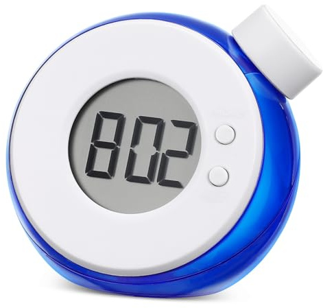 Garneck Reloj de Agua sin Pilas Pantalla Led, Reloj de Energía Hidráulica Operado por Agua, Material Plástico y Componentes Electrónicos, Adecuado para Adornos del Hogar
