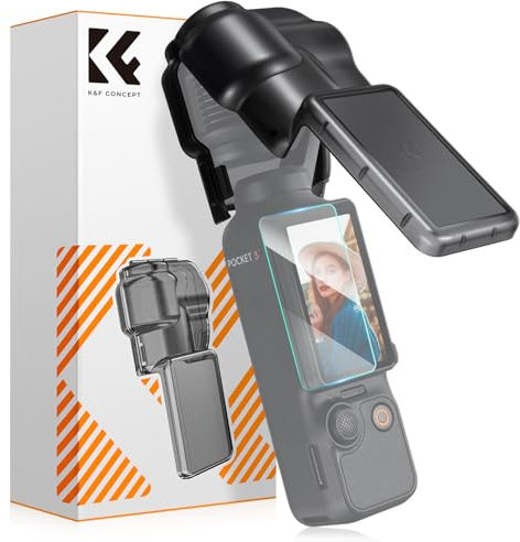 K&F CONCEPT Custodia protettiva Pocket 3 compatibile con DJI Osmo Pocket 3, protezione per giunto cardanico in plastica per obiettivo e protezione dello schermo