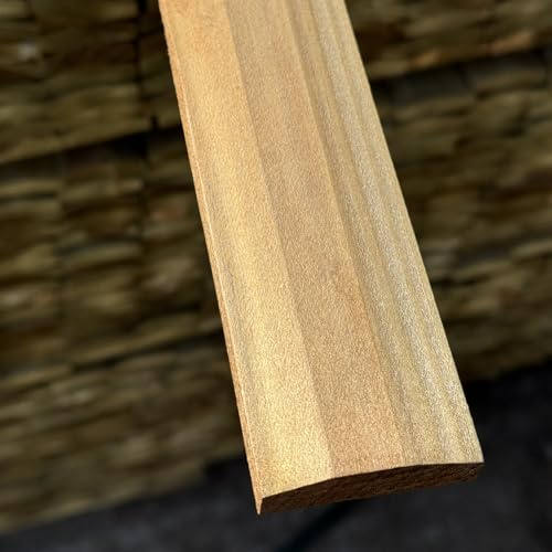 6ft Premium Wooden Fence Capping Rail Brown Pressure Treated - Pack of 10