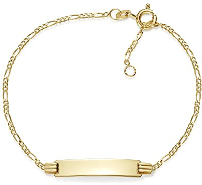 Baby- / Kinder-Gravurarmband, 333 Gold, inkl. Gravur, Länge 16cm