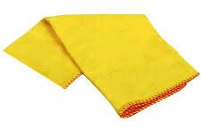 Spontex - 5 chamoisines - chiffon tissé - 40 x 50 cm - lot de 5 - Jaune - Coton - Tissu - Nettoyage