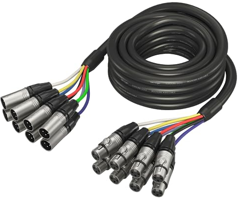 Behringer GMX-500 Gold Performance 5 m (16,4 Fuß) 8-Wege-Multicore-Kabel mit XLR-Anschlüssen