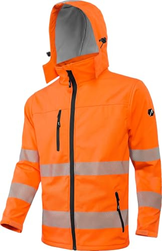 ACE Neon Lite Chaqueta softshell de alta visibilidad naranja 4XL