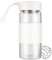 Shaker Glas, vaso de agitación de 16oz sin BPA, inodoro, con filtro integrado y bola de mezcla 304SS para batidos de fitness y proteínas, a prueba de fugas (Blanco - 1 paquete)