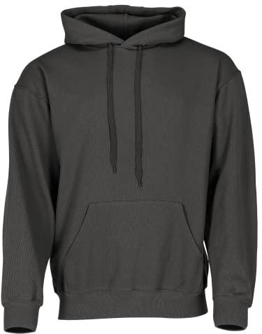Fruit Of The Loom Men’s Hooded Sweat Sweatshirt, Opaque, Light black (light graphite), XL