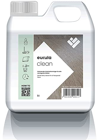 eukula clean 1 L | Reinigung von Holzboden und Korkboden | Holzreiniger für versiegelte & geölte Holz- und Korkfußböden | Parkett Reiniger, Holzboden Reiniger