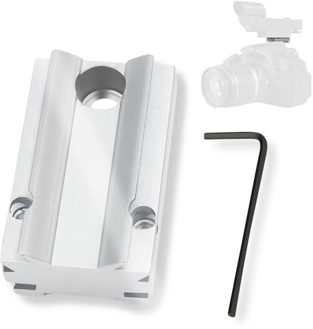 Astromania Silver Plate for The Flash Shoe of DSLR Cameras - Mount The 1X40RD Reflex Red Green Dot Sight to DSLR Cameras