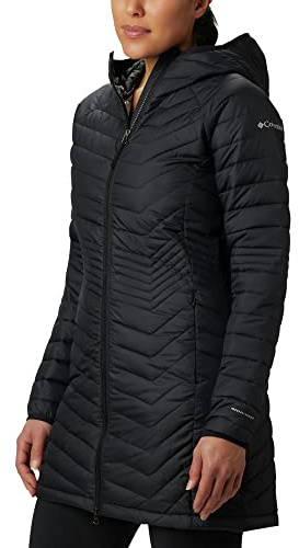 Columbia Powder Lite Mid Jacket, Doudoune Femme, Black, Taille XS