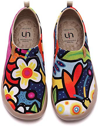 UIN Scarpe Donna Estive,Espadrillas Donna Secret Garden Ginnastica Scarpe per Donna Casual Slip on Mocassini Sneakers,Secret Garden, 41EU