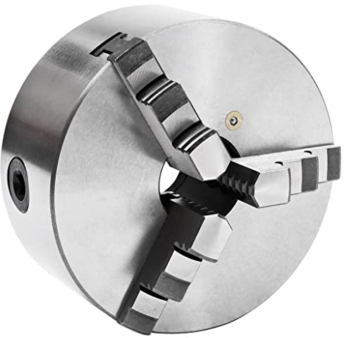 vidaXL Drehfutter 3-Backen Selbstzentrierend Backenfutter Dreibackenfutter Drehbankfutter Drehbank Drehmaschinenfutter 160mm Stahl 2500U/min