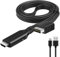 Acogedor Cavo HDMI da 1 metro per PS1/PS2, Plug and Play, Nero, Maschio/Maschio, 10.2 Gbps, Indoor, Coiled in Protective Tubing, Console di Gioco PS1 o PS2, Televisore Monitor