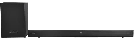 GRUNDIG 2.1 Dolby Digital Soundbar DSB 995, Slim Design, 2.1 Dolby Digital, 220 Watt Ausgangsleistung, kabellose Verbindung, Bluetooth 5.3, HDMI (CEC ARC), USB, Optischer- und Aux Eingang, Schwarz