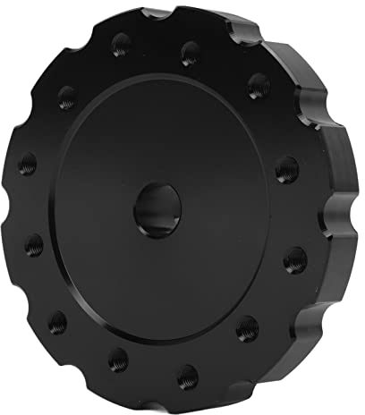 Yosoo Lenkrad Adapter Schwarz, Präzise Aluminium Legierung, Lenkrad Anschluss Adapter, Ersatz für Thrust Master T300 T500, PCD 73mm Lenkung