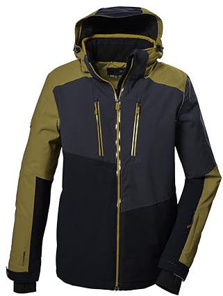killtec Herren Skijacke/Funktionsjacke mit abzippbarer Kapuze und Schneefang KSW 70 MN SKI JCKT, blasses oliv, 3XL, 41957-000