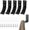 5 Stück Faltbarer Wandhaken, Klapphaken, Aluminium 90° Faltbare Kleiderhaken, Wandhandtuchhaken, für Küche Garderobe Büro Bad Wand Jacke Handtuch Schlüssel Taschen Haken, Mit Befestigungsschrauben