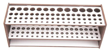 Ptdfjspt 67 Paint Brushes Desk Stand Organizer Holding Rack Fit for Paint Brushes Dryer Holder White