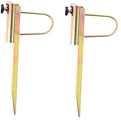 FONDOTIN 2pièces Support De Parasol De Plage Sable pour Parasol Compatible avec Poteaux Jardin Et Extérieur