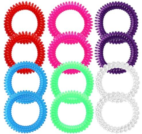 12 Pezzi Antizanzara Bracciali, naturali per adulti e bambini, fascette singolarmente confezionate, per Attività all'aperto e Viaggi