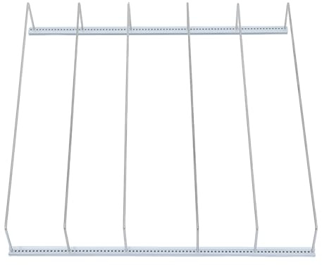 HAMPPLIES Organizer per Bevande da Frigorifero Antiribaltamento, Portabottiglie e Porta Lattine Compartimentato 40x42 Cm, Compatibile Congelatori e Mini Frigo per Ufficio e Casa