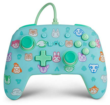 Manette filaire améliorée PowerA pour Nintendo Switch - Animal Crossing