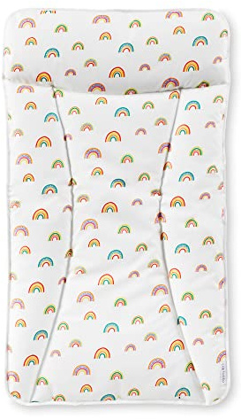 Ickle Bubba Padded Wipe-Clean Baby Changing Mat – Soft, Gentle on Baby’s Skin, Easy to Clean, Perfectly Fits All Ickle Bubba Changing Units, Essential Nursery Accessory (Rainbow Dreams)