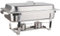Morleos Speisewärmer Chafing-Dish 1X 1/1 GN 65 mm aus Edelstahl Warmhaltebehälter Essen Wärmebehälter für Speisen Buffetwärmer Event Catering-Zubehör Buffet