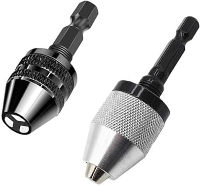 2 Piece Electric Grinder Drill Chuck, Hexagonal Drill Bit, Drill Chuck Adapter, Quick Change Drill Bit Holder, Mini Drill Bit Holder, Drill Bit Conversion Tool