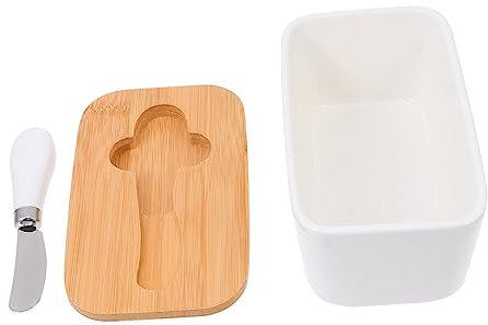 Cabilock Caja Maní Plato De Mantequilla Francesa Contenedor De Mantequilla Encargado De La Mantequilla Platos De Mantequilla Tarro De Galletas Batidor De Mantequilla Cocina Acero Inoxidable