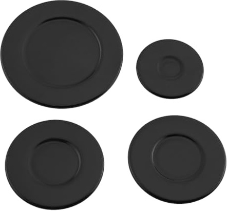 Nagoyuki 4 Pcs Cooker Hob Gas Burner Cap 55mm 75mm 100mm for Oven Gas Hob Burner Crown Flame Cap Kitchen Accessories Concave