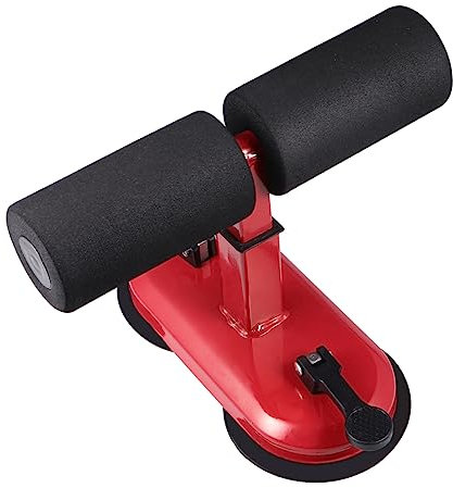 EXAOMBLE Abdominalmaschine Für Bauchtraining Verstellbar Und Tragbar Hilft Reduzierung Von Taillenfett Geeignet Für Männer Und Frauen Haushaltsfitnessgerät Rot