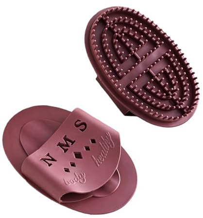 KLINNA Juego de 2 cepillos meridianos para drenaje linfático y circulación sanguínea, cepillo de masaje corporal, peine de masaje, herramienta Gua Sha para relajación después del entrenamiento