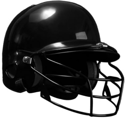 KIXZSAZ Double Ear Baseball Batting Helmet With Facemask Designed For Enhanced Protections Offering Maximum Security For Adult Players Shock Absorbing, Black, 31x21x21cm