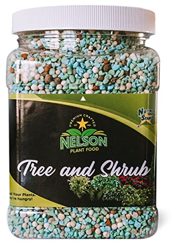 Nelson - Trees, Shrubs, & Evergreens Plant Food for In-Ground, Containers, & Patios, Granular Fertilizer, NutriStar 21-6-8 (4 lb.)
