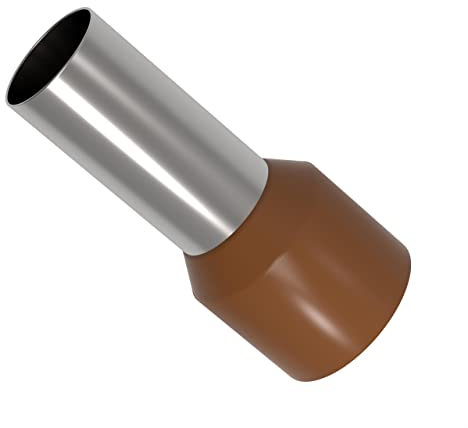 Embouts de câble 0,34-50 mm² isolés Gaines d'extrêmité de cables 10-1000 unité sélection: (10 pièces, 25 mm² brun)