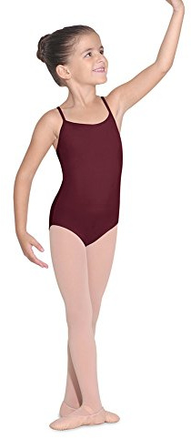 Bloch Dance Girls Parem Microlux Camisole Leotard, Burgundy, 12