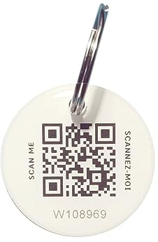 TECHNEE Médaillon identification radiofréquence anti-perte animal (Lot de 1)