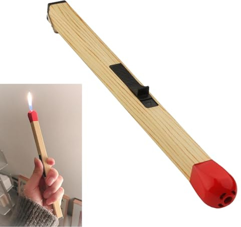 Match Stick Lighter, Match Lighter Stick, Creative Match Shaped Butane Lighter, Giant Match Stick Lighter, Match Shaped Candle Lighter, Adjustable Large Stick Lighter Kitche Camping Lighter