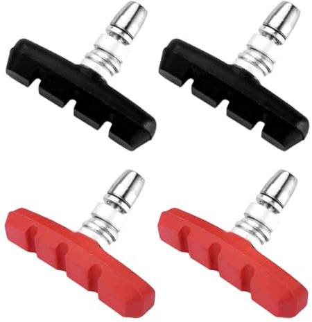 OHREN 2 Paia (4 Pezzi) V-Brake Professionali, Bicicletta Premium, per Mountain Bike, Pattini Bici e MTB, Compatibili con la maggior parte dei ciclisti, Kit di Blocchi Freno