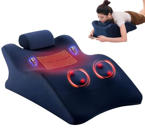 Vexorium Relax Cushion Pillow, Supportive Neck Ergonomic Pillow Massger with Heating Side Sleeper Pillow for Neck Head Waist Foot Shoulders Support