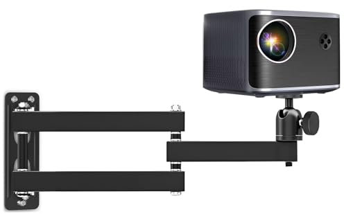UESDU Beamer Halterung Wand, Projektor Wandhalterung 360° Drehbar Universal Beamerhalterung Metal Wandhalterung Beamer mit 1/4 Zoll Schraubschnittstelle Projektor Ständer