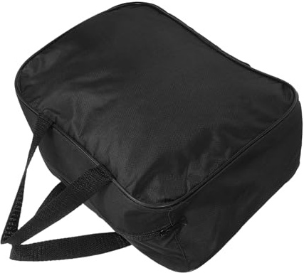 MUCKLILY Bolsa Organizadora de Tejido Negro para Bomba Infladora de Neumáticos de Coche, Bolsa Portátil para Herramientas Uso a Largo Plazo y Transporte Cómodo