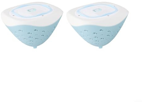 URPIZY Illuminazione a LED 3 in 1 per piscina, galleggiante, luce subacquea, decorativa per laghetti, con cambiamento di colore, per vasca da bagno (2 pezzi)