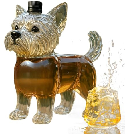 Whisky Karaff – 350ml | Whiskey Presentset För Män | Vinflaska | Elegant Spritkaraff Med För Servering Av Vin Hemma, Barfester Och Presenttillfällen