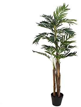 artplants.de Palmera Areca Artificial con 13 frondas, 110cm, Uso Exterior - Planta Artificial - árbol sintético
