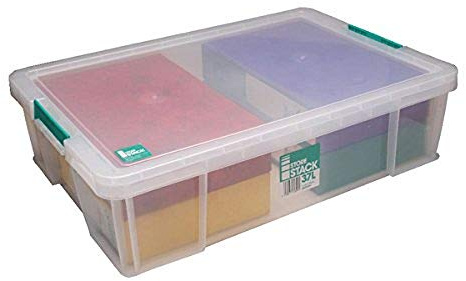 StoreStack 37 Litre Storage Box W680xD440xH170mm Clear RB75899