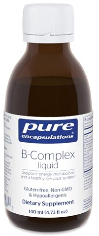 Pure Encapsulations B-Complex Liquid - Liquid Vitamin B Complex - for Nerve & Energy Metabolism* - Gluten Free & Vegetarian - 4.73 oz (140 mL)