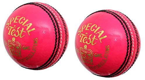 Lot de 2 balles de cricket officielles en cuir véritable avec 4 balles