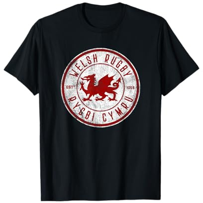 Cymru Souvenir Wales Rugby Top – Welsh Rugby Football T-Shirt