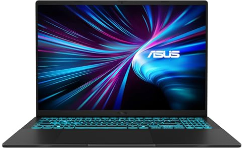 ASUS V16 V3607VH-RP019 - Ordenador Portátil Gaming 16 WUXGA 144Hz (Intel Core 7 240H, 16GB RAM, 512GB SSD, NVIDIA RTX 5050 8GB, Sin Sistema Operativo) Negro Mate - Teclado QWERTY español
